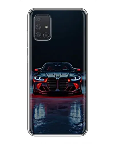 Чохол для Samsung Galaxy A72 з картинкою «BMW на мокрій дорозі»