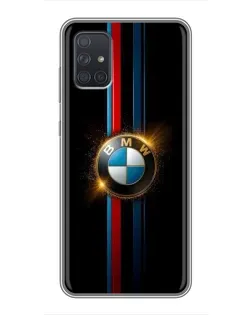 Чохол для Samsung Galaxy A72 з картинкою «BMW M-Power неон»