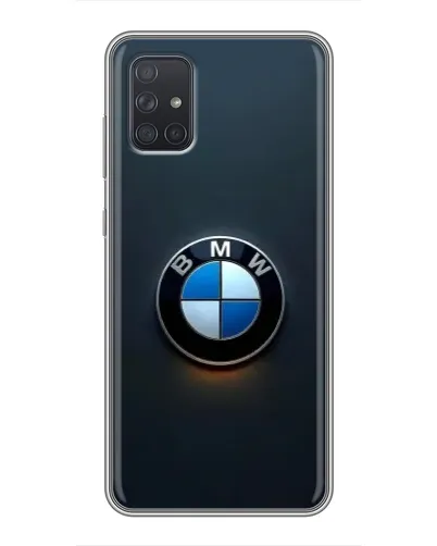 Чохол для Samsung Galaxy A72 з картинкою «Логотип BMW — мінімалізм»