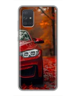 Чохол для Samsung Galaxy A72 з картинкою «Осіння BMW M4»