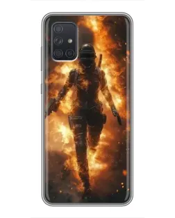 Чехол для Samsung Galaxy A72 с картинкой «BMW — скорость в дожде» Чехол для Samsung Galaxy A72 с картинкой «BMW — скорость в дожде»