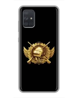 Чехол для Samsung Galaxy A72 с картинкой «PUBG — оранжевый градиент» Чехол для Samsung Galaxy A72 с картинкой «PUBG — оранжевый градиент»