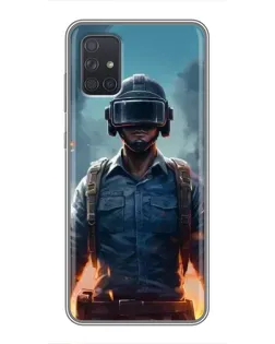 Чехол для Samsung Galaxy A72 с картинкой «PUBG — реалистичный герой» Чехол для Samsung Galaxy A72 с картинкой «PUBG — реалистичный герой»