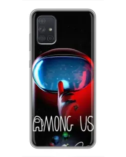 Чохол для Samsung Galaxy A72 з картинкою «Червоний імпостер — макро» Чохол для Samsung Galaxy A72 з картинкою «Червоний імпостер — макро»