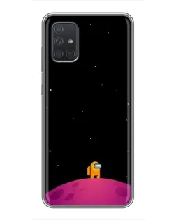 Чохол для Samsung Galaxy A72 з картинкою «Самотній герой на планеті» Чохол для Samsung Galaxy A72 з картинкою «Самотній герой на планеті»