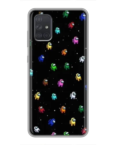Чохол для Samsung Galaxy A72 з картинкою «Екіпаж Among Us»