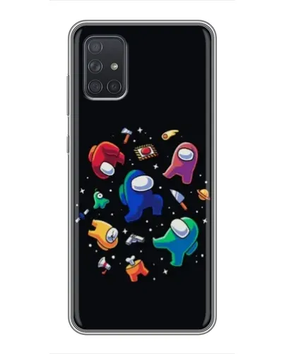 Чохол для Samsung Galaxy A72 з картинкою «Among Us космос»