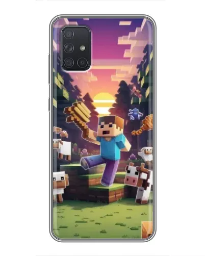 Чохол для Samsung Galaxy A72 з картинкою «Стів на фермі» Чохол для Samsung Galaxy A72 з картинкою «Стів на фермі»
