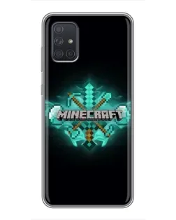 Чохол для Samsung Galaxy A72 з картинкою «Minecraft Diamond лого» Чохол для Samsung Galaxy A72 з картинкою «Minecraft Diamond лого»