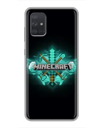 Чохол для Samsung Galaxy A72 з картинкою «Minecraft Diamond лого» Чохол для Samsung Galaxy A72 з картинкою «Minecraft Diamond лого»