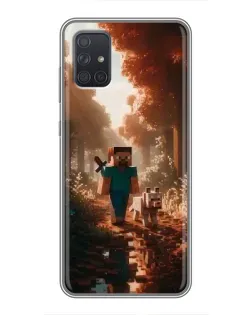 Чохол для Samsung Galaxy A72 з картинкою «Стів у лісі» Чохол для Samsung Galaxy A72 з картинкою «Стів у лісі»