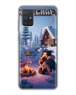 Чохол для Samsung Galaxy A72 з картинкою «Зимовий Minecraft» Чохол для Samsung Galaxy A72 з картинкою «Зимовий Minecraft»