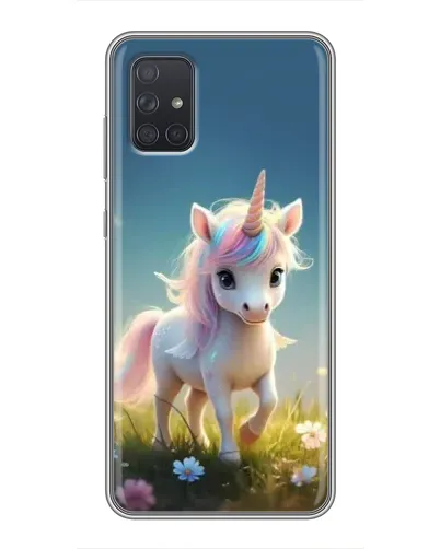 Чехол для Samsung Galaxy A72 с картинкой «Единорог на поляне» Чехол для Samsung Galaxy A72 с картинкой «Единорог на поляне»