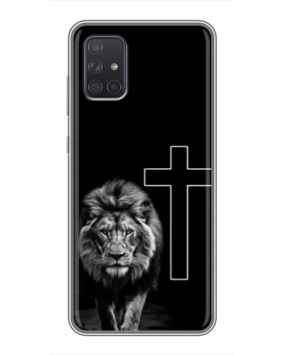 Чохол для Samsung Galaxy A72 з картинкою «Лев та Хрест»