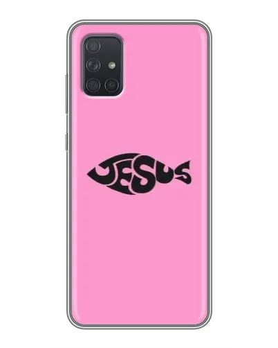Чохол для Samsung Galaxy A72 з картинкою «Рожевий символ Jesus»