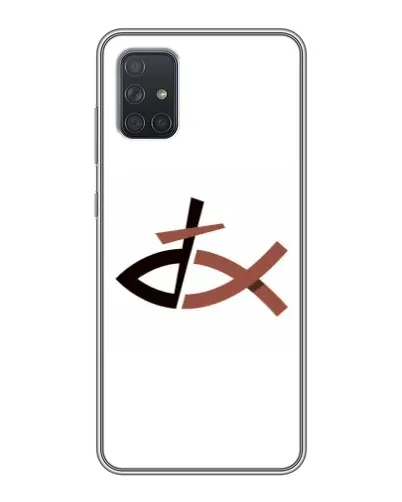 Чохол для Samsung Galaxy A72 з картинкою «Риба та хрест»