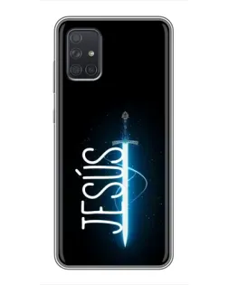 Чохол для Samsung Galaxy A72 з картинкою «Меч Духа Jesus»