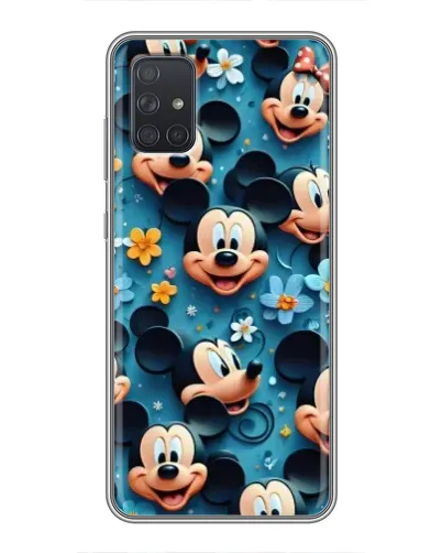 Чохол для Samsung Galaxy A72 з картинкою «Паттерн Міккі та Мінні»