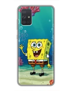 Чехол для Samsung Galaxy A72 с картинкой «Подводный привет»