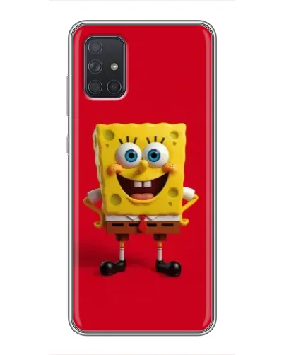 Чехол для Samsung Galaxy A72 с картинкой «Спанч Боб на красном» Чехол для Samsung Galaxy A72 с картинкой «Спанч Боб на красном»