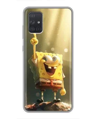 Чехол для Samsung Galaxy A72 с картинкой «Сияющий Спанч Боб» Чехол для Samsung Galaxy A72 с картинкой «Сияющий Спанч Боб»