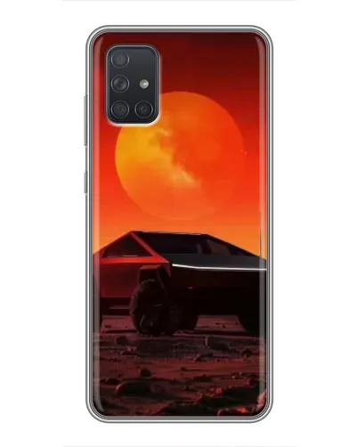Чохол для Samsung Galaxy A72 з картинкою «Cybertruck на Марсі»