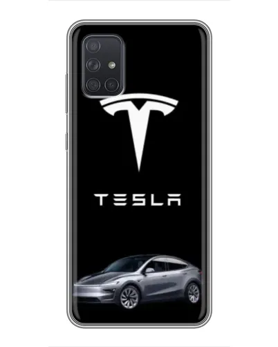 Чохол для Samsung Galaxy A72 з картинкою «Tesla Model Y»