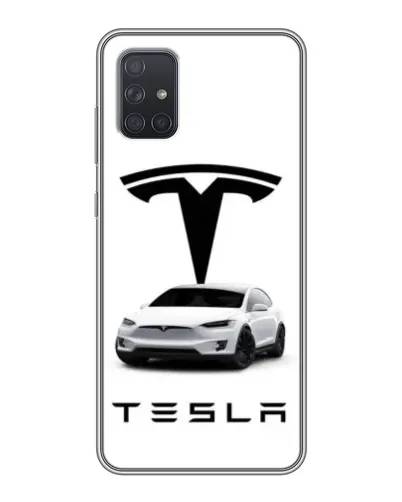 Чохол для Samsung Galaxy A72 з картинкою «Tesla White Style»
