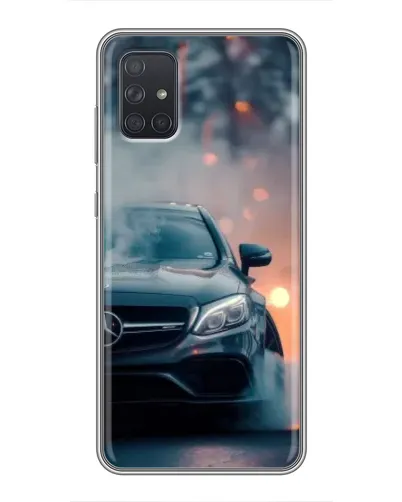Чехол для Samsung Galaxy A72 с картинкой «Mercedes — ночной город» Чехол для Samsung Galaxy A72 с картинкой «Mercedes — ночной город»