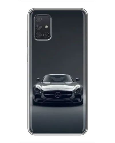 Чохол для Samsung Galaxy A72 з картинкою «Mercedes на чорному»