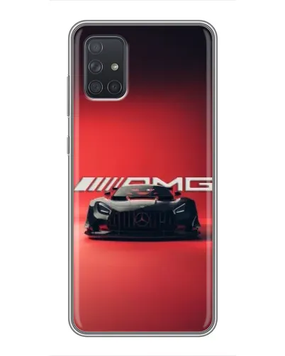 Чехол для Samsung Galaxy A72 с картинкой «Mercedes AMG — красная линия» Чехол для Samsung Galaxy A72 с картинкой «Mercedes AMG — красная линия»