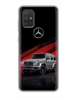 Чехол для Samsung Galaxy A72 с картинкой «Mercedes G-Class красный» Чехол для Samsung Galaxy A72 с картинкой «Mercedes G-Class красный»