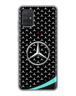 Чехол для Samsung Galaxy A72 с картинкой «Mercedes — бирюзовый акцент» Чехол для Samsung Galaxy A72 с картинкой «Mercedes — бирюзовый акцент»
