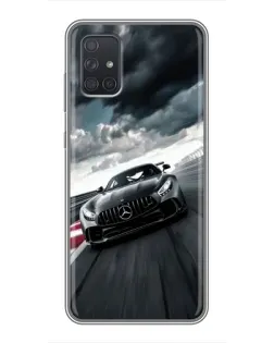 Чехол для Samsung Galaxy A72 с картинкой «Гоночный Mercedes AMG» Чехол для Samsung Galaxy A72 с картинкой «Гоночный Mercedes AMG»