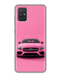 Чехол для Samsung Galaxy A72 с картинкой «Розовый Mercedes AMG» Чехол для Samsung Galaxy A72 с картинкой «Розовый Mercedes AMG»