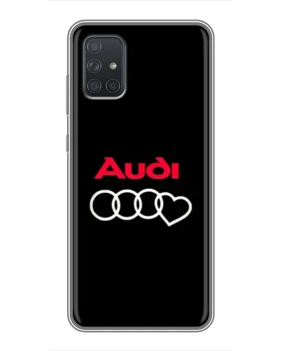 Чохол для Samsung Galaxy A72 з картинкою «Логотип Audi Heart»