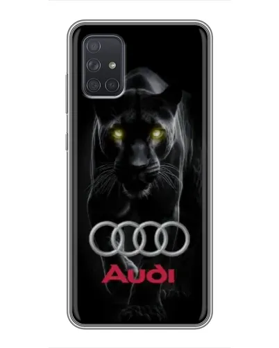 Чохол для Samsung Galaxy A72 з картинкою «Пантера та Audi»