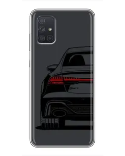 Чохол для Samsung Galaxy A72 з картинкою «Задня частина Audi — арт»