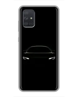 Чохол для Samsung Galaxy A72 з картинкою «Погляд Audi у темряві»