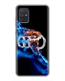 Чохол для Samsung Galaxy A72 з картинкою «Енергія лого Audi»