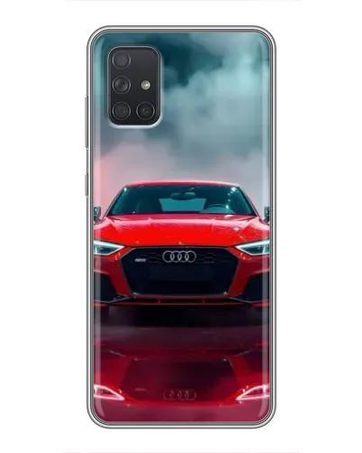 Чохол для Samsung Galaxy A72 з картинкою «Audi RS — червоний стиль»