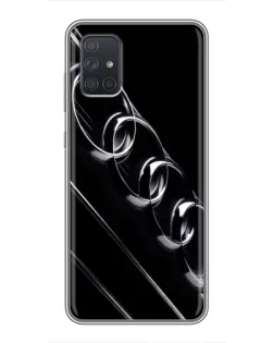 Чохол для Samsung Galaxy A72 з картинкою «Audi — абстрактні кільця»