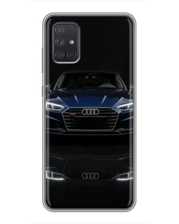 Чохол для Samsung Galaxy A72 з картинкою «Audi — нічне відображення»