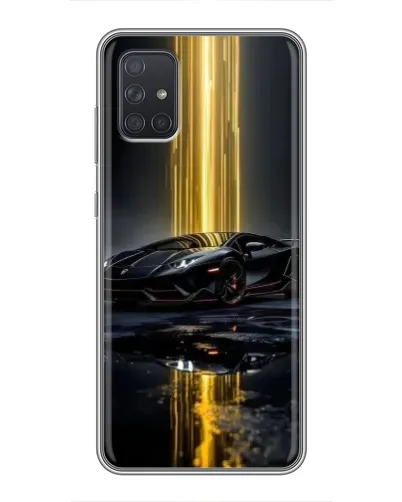 Чохол для Samsung Galaxy A72 з картинкою «Нічний Lamborghini драйв»