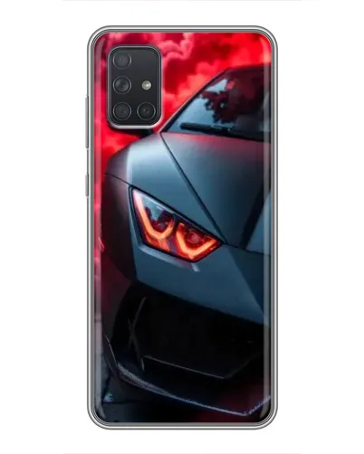 Чохол для Samsung Galaxy A72 з картинкою «Lamborghini червоне сяйво»
