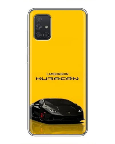 Чохол для Samsung Galaxy A72 з картинкою «Lamborghini Huracan чорний»
