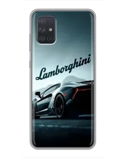 Чохол для Samsung Galaxy A72 з картинкою «Класичний Lamborghini надпис»