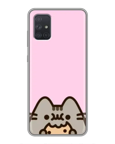 Чехол для Samsung Galaxy A72 с картинкой «Pusheen и печенье» Чехол для Samsung Galaxy A72 с картинкой «Pusheen и печенье»