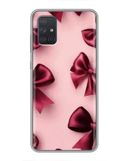 Чохол для Samsung Galaxy A72 з картинкою «Бордовий атлас»