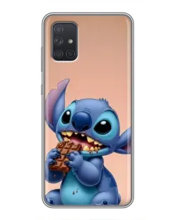 Чохол для Samsung Galaxy A72 з картинкою «Стіч їсть шоколад» Чохол для Samsung Galaxy A72 з картинкою «Стіч їсть шоколад»